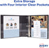 Avery Durable Clear View 3 Ring Binders, 2 Inch EZD Rings, 1 White Binder (09501)...