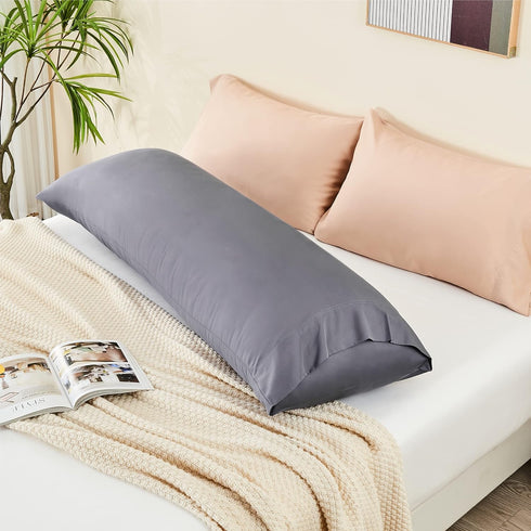 BEDELITE Body Pillow Cover, Rayon Made from Bamboo, Cooling Body Pillow Pillowcase for Hot Sleepers and Night Sweats, Breathable & Silky Soft Full...
