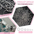 TOAOB 1000pcs Jump Rings for Jewelry Making Stainless Steel Open Jump Rings Connectors for DIY Crafts Necklaces Bracelets Keychains 4mm 5mm 6mm 7m...