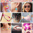 Acerich 4022 Pcs Pony Beads for Friendship Bracelet Making Kit, 96 Colors 5 Boxes Friendship Bracelet Beads 6x9mm Rainbow Kandi Beads with 1000 Pc...
