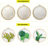 mozhijing 3 Pack Plants Embroidery Kit for Adults,Hand Transparent Embroidery with Plant Patterns and Instructions DIY Kits for Adults with Embroi...