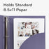 U Brands Eco-Conscious Celestial 1" Binder, Purple, Gold Metal O-Rings...