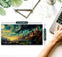 Cool Aesthetic Castle Mouse Pad Desk Pad Cute Cloudy and Starry Desk Mat, Office Desk Decor Anime Mousepad Laptop Keyboard and Mouse Mat, XXL Larg...