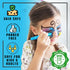 Jim&Gloria Face Paint Makeup Kit 8 Large Pens with Stencils Face Painting Tattoo Washable Body Markers Skin Safe Eyeblack Stick Baseball Sports Ha...