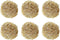 6 Pcs Brass Kitchen Cleaner Scrubbing Scour Copper Scrubber Non-Scratch Dishes Scrubber,Kitchen Steel Wool Easy Scouring Scrubbing Brush,Pot Pan O...