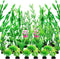 Green Fish Tank Decor Aquarium Plants, 25pcs Fish Tank Decorations Plants, Fish Tank Accessories, Aquarium Decor Artificial Plants, Small to Large...