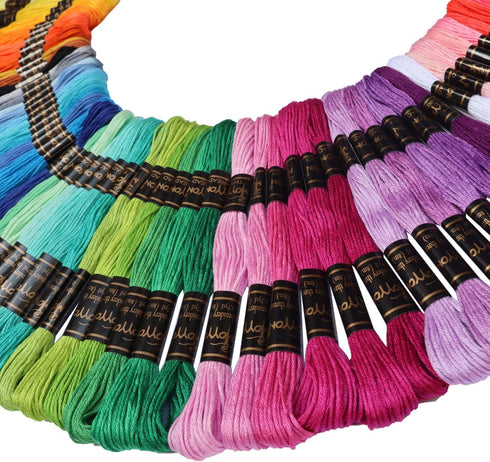 122 skeins Embroidery Floss - Embroidery Thread - Friendship Bracelet String for Cross Stitch, Hand Embroidery, String Art...