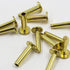 Cutlers Cutlery Rivets 5/16" x 5/8" Knife Making Handle Pins- Brass - 10 Sets...