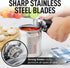 Zulay Kitchen Heavy Duty Stainless Steel Can Opener Manual with Large Bottle Opener - Rust Proof Manual Can Opener Smooth Edge and Easy Turn Knob,...
