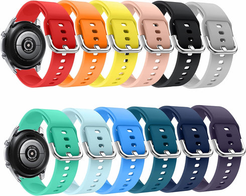 22 mm Silicone Watch Bands Compatible with Samsung Gear S3 Frontier/Classic/Galaxy Watch 3 45mm/Galaxy Watch 46mm Smart Watch for Men Women,Quick ...