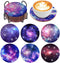 Uniqcasa Diamond Painting Coasters 6 pcs Nebula and Galaxy Diamond Art Painting Coasters Kits with Holder,DIY Diamond Coaster Art Crafts Supplies ...