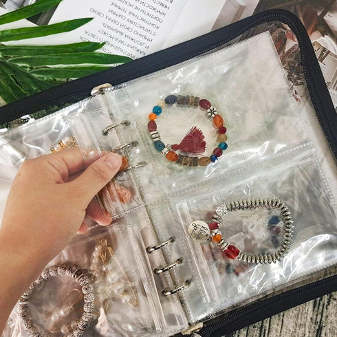Jewelry Pouch Clear Self Seal Plastic Zipper Bags for Necklace Bracelet Packing Storage Transparent PVC Lock Pouches, Pack of 48...