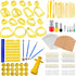 299 PCS Polymer Clay Cutters Set, 18 Shapes Clay Earring Cutters with Earrings Accessories, Clay Pattern Cutting Molds, Plastic Clay Cutters for P...