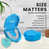 FRESH KNIGHT Retainer Case (2 Pack). Retainer Case with Vent Holes Perfect for Denture, Mouth Guard, Aligner (Sky Blue)...