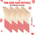 100 Pieces Wooden Spoons Disposable 5.5'' Christmas Disposable Wooden Spoon Pattern Wooden Spoons for Hot Chocolate Wooden Tasting Spoons for Cake...