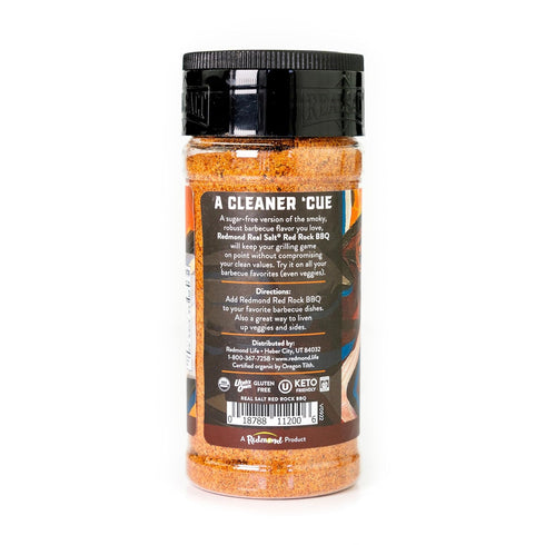 Redmond Real Sea Salt - Natural Unrefined Gluten Free Red Rock BBQ Shaker...