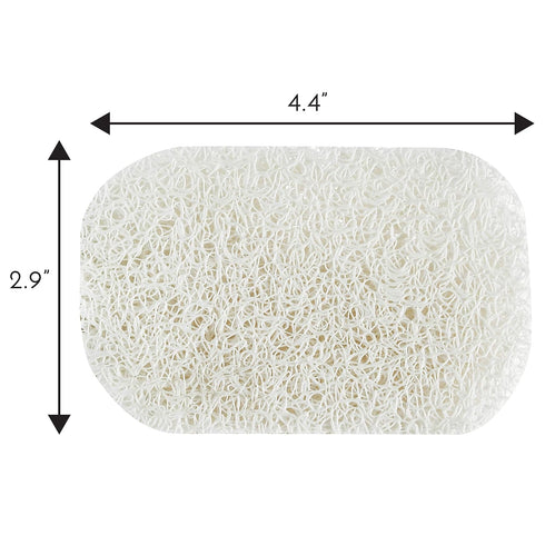 S&T INC. Bar Soap Holder for Kitchen, Bathroom, and Soap Dish, 6 Pack, White, 2.9 inches by 4.4 inches...