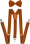 trilece Suspenders for Men with Bow Tie - Adjustable Elastic 1 inch Wide Y Shape - Womens Suspender and Bowtie - Strong Clips...
