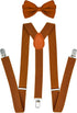 trilece Suspenders for Men with Bow Tie - Adjustable Elastic 1 inch Wide Y Shape - Womens Suspender and Bowtie - Strong Clips...