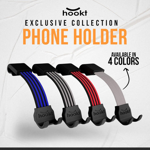 Universal Car Phone Holder | Hands-Free Mount for Steering Wheel | Auto Smartphone Stand - Easy Install, Secure & Adjustable (H 3.5)...