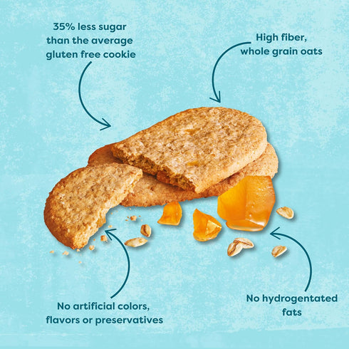 Nairn's Gluten-Free Stem Ginger Oat Grahams - Healthy, Tasty and Safe for Celiacs. Perfect On-the Go Snack .High Fiber, No Artificial Colors, Flav...