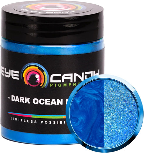 Eye Candy Premium Blue Mica Powder Pigment (25g) | Multipurpose DIY Arts and Crafts Additive | Acrylic Pouring, Woodwork, Epoxy, Resin, Bath Bombs...