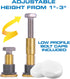 Danco 10879 All-in-One Toilet Installation Kit with Perfect Seal Wax Ring & Zero Cut Bolts, Blue and Gray, 1-Pack...