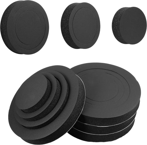 RDBS 6" 6.5" 6.75" Car Speaker Foam Rings Universal Self Adhesive Speaker Fast Rings Sponge Bass Blocker Kit Waterproof High Rebound EVA Foam Spea...