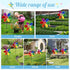 4Pcs Pinwheels for Yard and Garden,11 inch Colorful Flower Rainbow Garden Windmill,Bulk Wind Lawn Pinwheels Yard Windmills,Toys(2Pack Butterfly+2P...