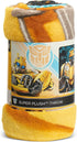 Northwest Transformers Micro Raschel Throw Blanket, Ultra Soft Throw, 46 x 60 Inches, Be Alert...
