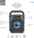iLive ISB199B Wireless Tailgate Party Speaker, with LED Light Effects and Built-in Rechargeable Battery, Black......