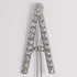 Spinningdaisy Bold Crystal Initial Gleam Hair Pin A Silver...