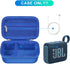 BOVKE Carrying Case Compatible with JBL Go 4 Portable Bluetooth Wireless Speaker, Extra Mesh Pocket for Charging Cables and Accessories, Blue...