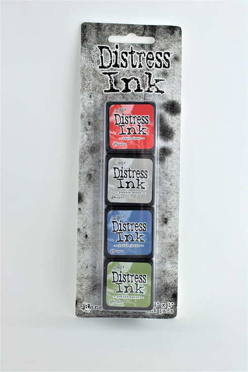 Distress Mini Ink Pads 4/Pkg-Kit 5...