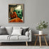Posterizer 1 pcs-romantic scene-woman in orange dress-Vintage Art-Inspirational Women's Art-Gift for Woman, Women, Wife, Girlfriend- unframed wall...