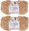 2 Skein Loren Mery, Faux Fur Yarn for knitting and crocheting shawls, cardigans, home accessories, teddy bears, toys, amigurumi, 100% Polyester, 1...