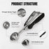Cookie Scoop, Small Ice Cream Scoop, 2 Tbsp/ 30ml/ 1oz, 18/8 Stainless Steel Cookie Scoops for Baking, Ice Cream Scooper with Spring Trigger Syste...