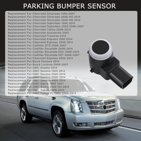 JDMSPEED Set of 4 Pcs Rear Bumper Backup Parking Sensor w/O-Ring Replacement for Chevrolet Cadillac GMC Chevy Saturn Buick Replaces 25961317 15239...
