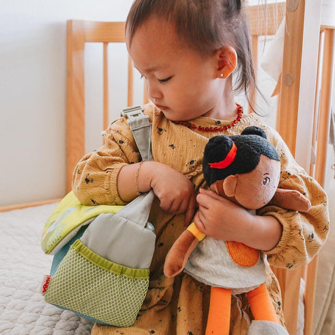 HABA Snug Up Soft Doll Jada 11.5" with Black Hair - Machine Washable...