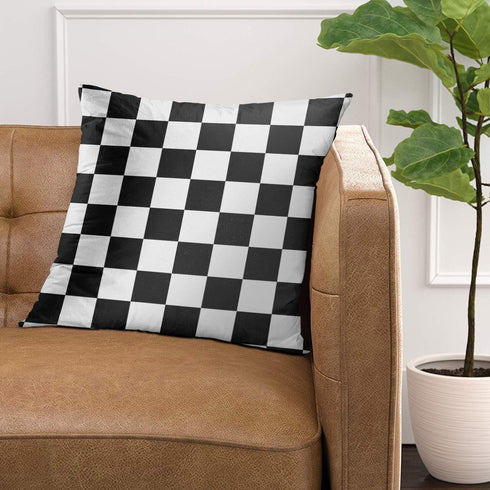 Emvency Throw Pillow Cover Race Classic Checkered I Bleed Racing Check Black Decorative Pillow Case Home Decor Square 16 x 16 Inch Pillowcase...