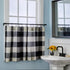 SKL Home Grandin Cafe Curtain Tier Pair, 57x24, Black/Natural...