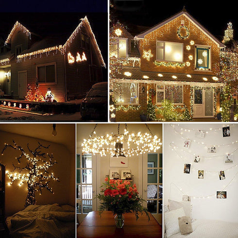Decute 100 LED 50 Photo Clips String Lights Holder 33FT Starry Fairy Lights for Hanging Pictures Cards Memos USB Powered with Switch Perfect for B...