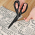 Black Titanium Fabric Scissors, Dressmaking Scissors with Heavy Duty Multi-Purpose Titanium Coated Blades and Comfortable Soft Grip Handles, Black...