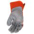 Boss Men's Guard Heavy Duty Work Gloves with Double Leather Cowhide Palm, Abrasion Resistant, High Durability, Canvas Backing, Extended Safety Cuf...