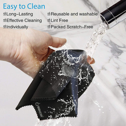 IBENZER Microfiber Cleaning Cloths for Electronics – Micro Fiber Camera Lens Cleaning Cloth, Glasses, Screens, Eyeglasses, iPad, iPhone, Cell Phon...