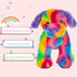 Dog Stuffed Animals, Rainbow Puppy Stuffed Animal Dog Toy, Cute Colorful Dog Plush Toy for Kids, Stuffed Animal Dog Toy for Girl and Boy...