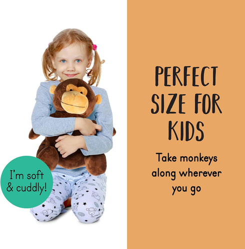 Talking Stuffed Mommy Monkey with 3 Baby Monkeys in her Tummy | Plush Monkey | Monkey Stuffed Animals | Stuffed Animal Family | Stuffed Animal Mom...