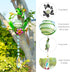 Metal Frog Suncatcher Crystals for Window Ornament - 17" Outdoor Fence Wall Art Decor, Rainbow Maker Hanging for Garden Yard Living Room Bedroom P...