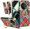 nancheng for Oneplus 11 Square Case (6.7-inch) with Ring Stand Cute Girls Women Retro Mandala Flower Pattern Metal Reinforced Corners Shockproof P...