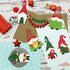 11Pcs Gnome Die Cuts Metal Dies Santa Claus Cutting Dies Gnome Embossing Stencil Creative Gnome Dies for Card Making Scrapbooking Photo Album Enve...